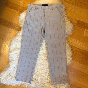 Liverpool Gray Dress Pants with Subtle Pinstripes